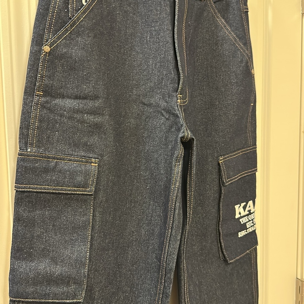Kani Dark Blue Cargo Jeans